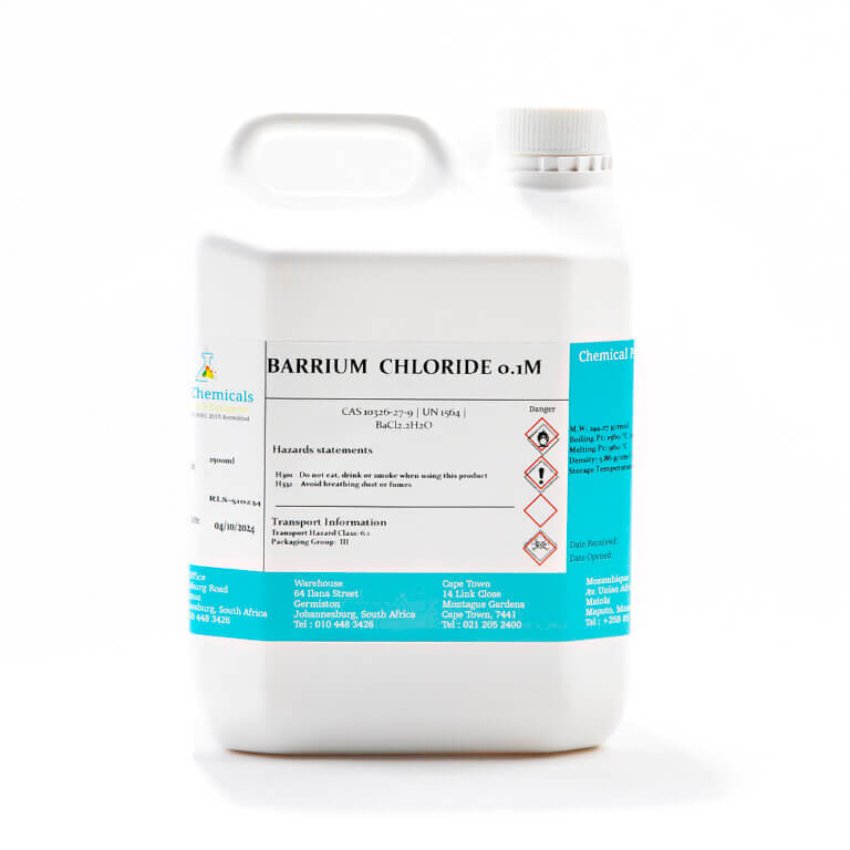 Barrium chloride 0.1m