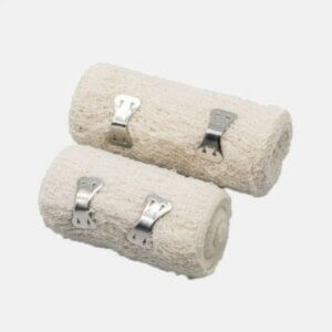 Crepe Bandages with 2 metal clips